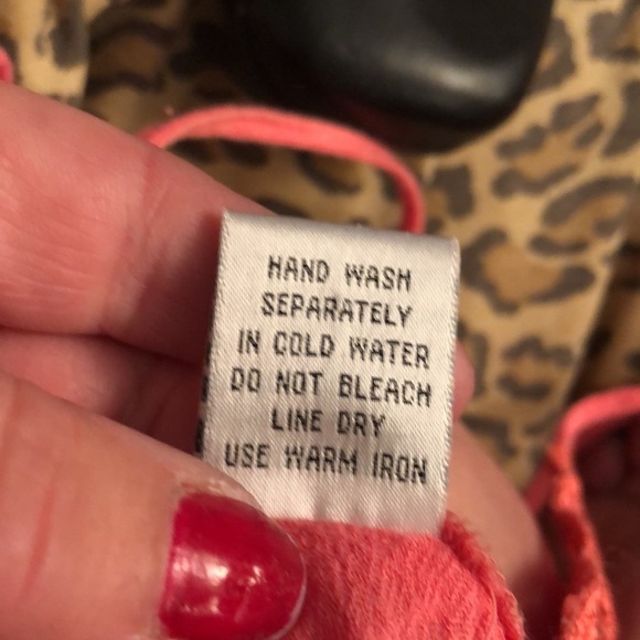 Millenium  XL coral gauze camisole adjustable embellished silversequin detail - Picture 5 of 7